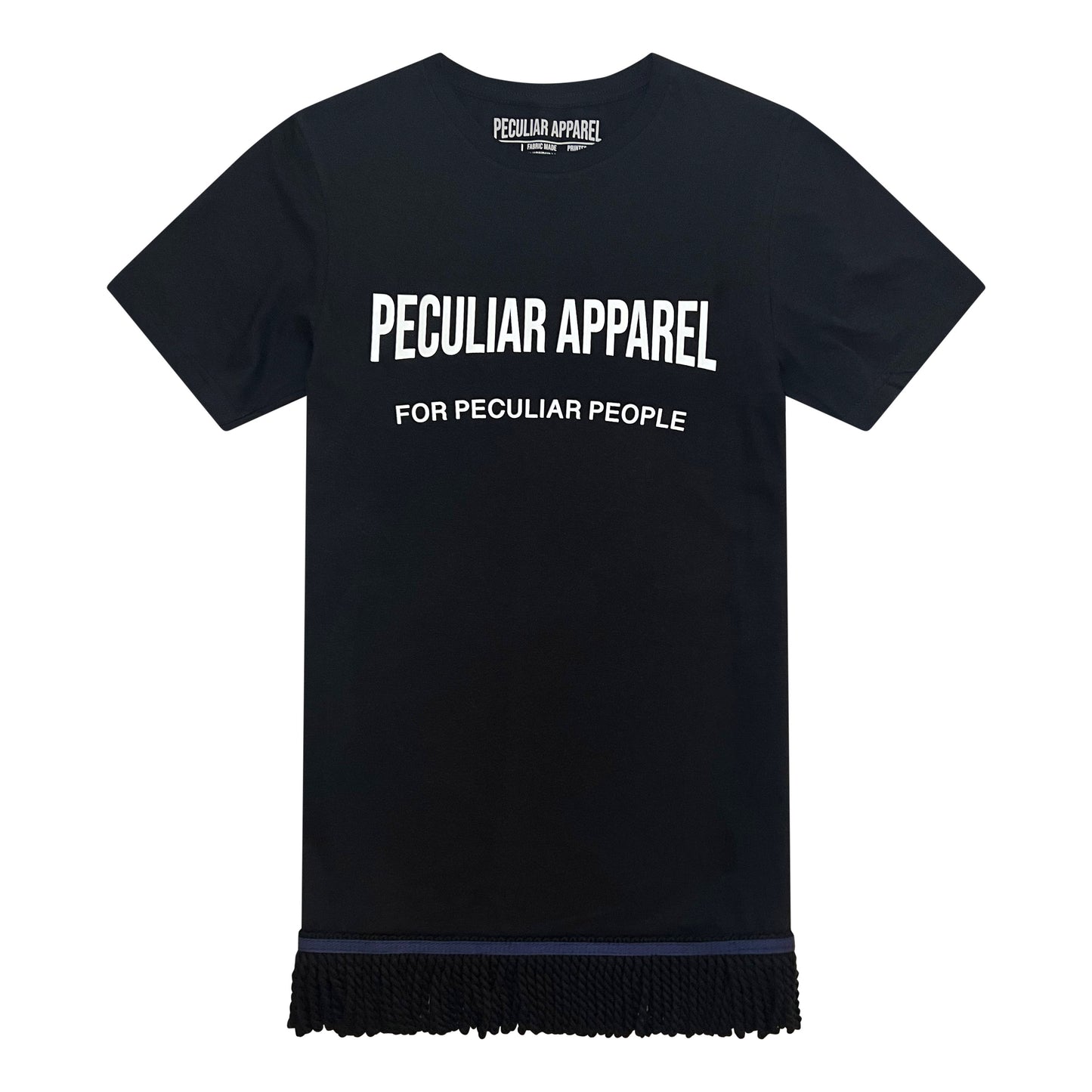 Peculiar Apparel Tee Black-Mens-Peculiar Apparel-S-with Fringes-Peculiar Apparel