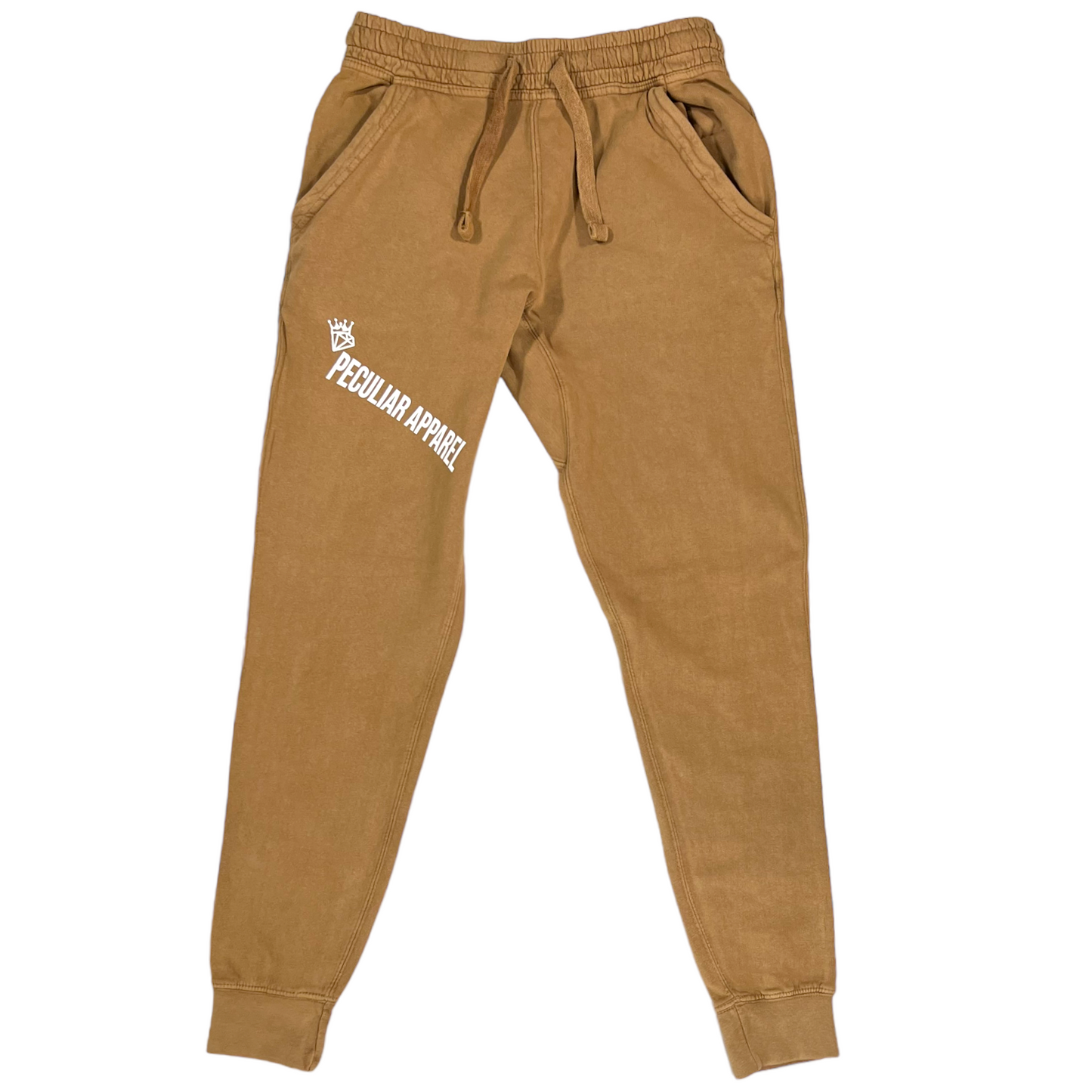 Peculiar Apparel Joggers-Peculiar Apparel-XS-Camel-Peculiar Apparel